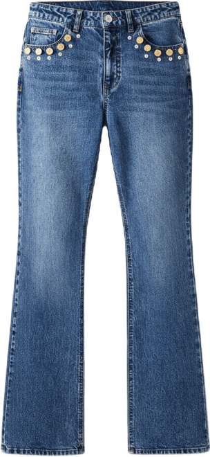 Women's Irys Shanks Flared High Rise Ankle Jeans