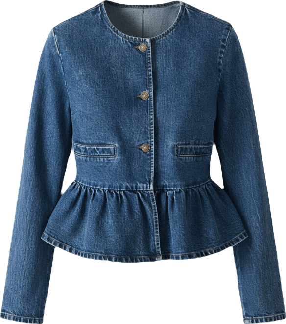 Women's Abigale Collarless Button Front Blazer