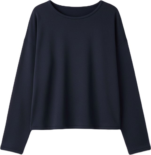 Women's Round Neck Cropped Box Top