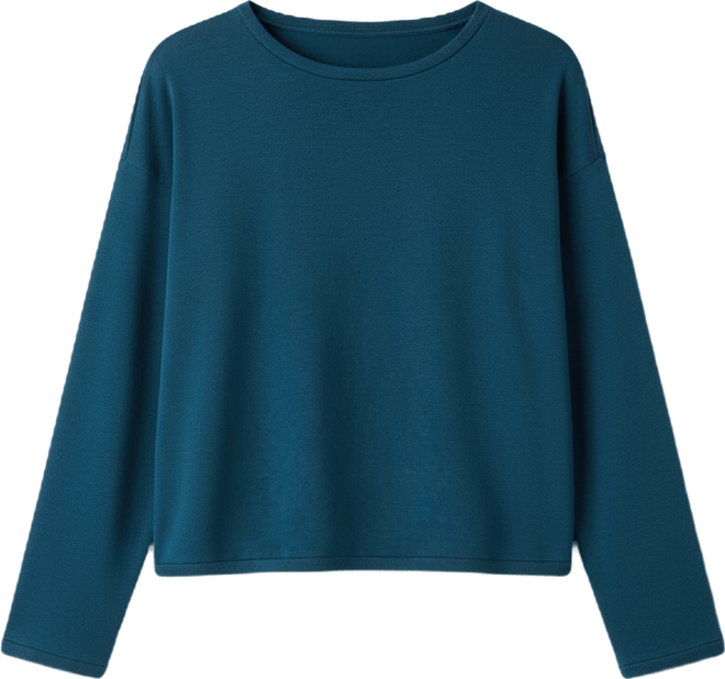 Women's Round Neck Cropped Box Top