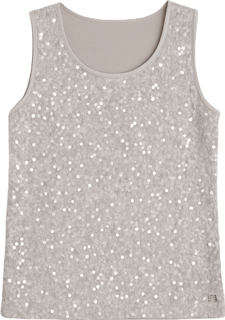 Women's Embellished Scoop Neck Tank Top