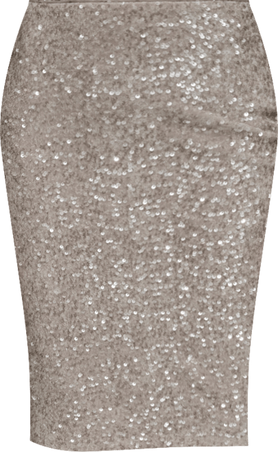 Women's Sequin Detail Midi Skirt