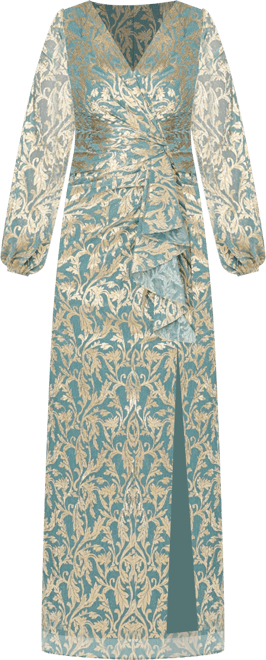 Women's Metallic Crinkle Dress