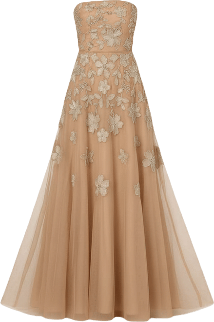 Women's Beaded Strapless Dress