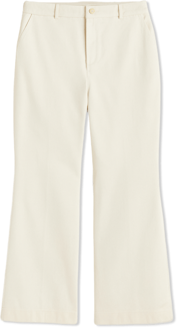 Plus Size Chino Flare High-Rise Pants