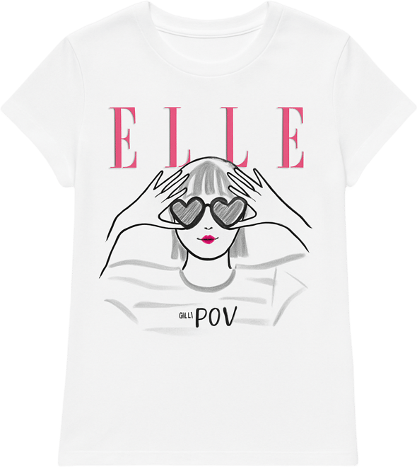 Women's Heart Eyes Graphic Tee T-Shirt