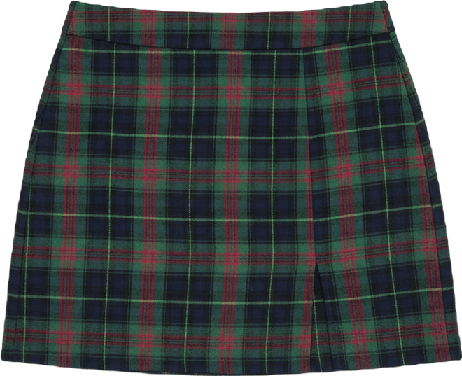 Women's Drama Club Plaid Mini Skirt