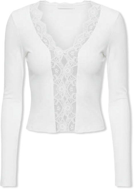 Women's Arellia Cutout Sheer Lacey Top