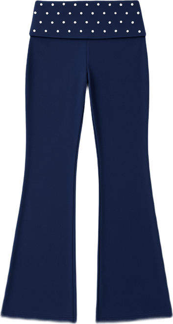 Women's Reeva Polka Dot Fold Over Pants