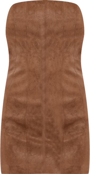 Women's Carina Strapless Faux Suede Mini Dress