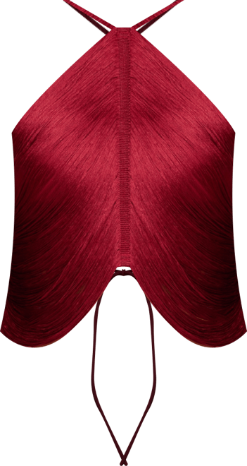 Women's Hara Fringed Crisscross Backless Top