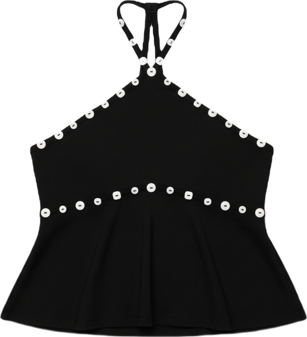 Women's Kayce Button Halter Top