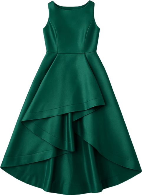 High-Low Mikado Gown