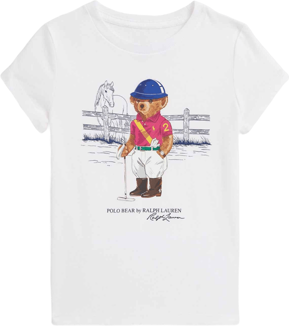 Girls 2T-6X Polo Bear Printed T-Shirt