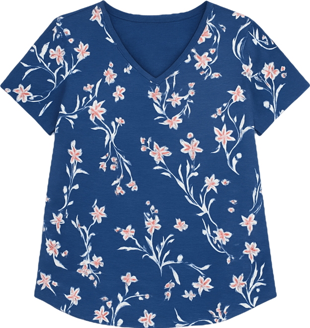 Plus Size Perfect V-Neck T-Shirt, Macy's Exclusive