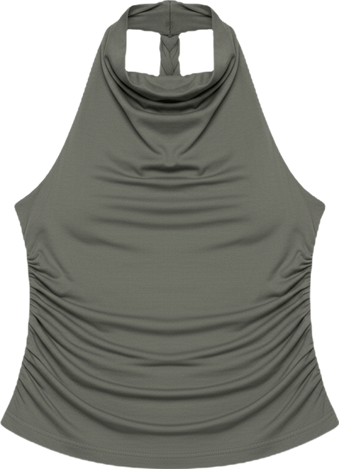 Women's Collie Twisted High Cowl Neck Top