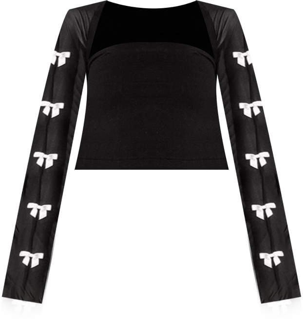 Women's Bow Babe Sheer Mesh Shrug