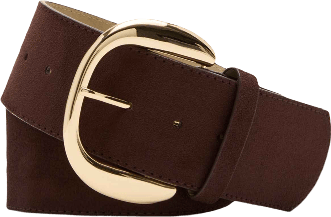 Women's Faux Suede Wide Belt