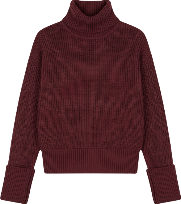 Women's Cuffed Turtleneck Sweater