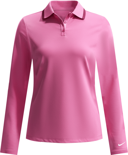 Nike Tour Polo de golf de manga larga Dri-FIT con protección contra los rayos UV para mujer