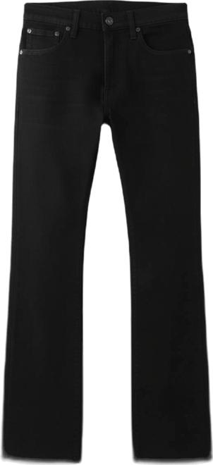 Men's Bootcut Warped Logo Flap Regular-Fit Jeans