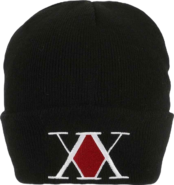Men's Embroidered Logo Black Cuff Beanie.