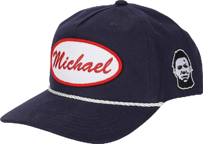 Men's John Carpenter s Michael Name Patch Navy Retro Grandpa Snapback Hat