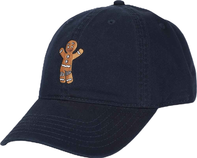 Men's Embroidered Gingy Navy Unstructured Baseball Cap