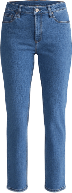 Petite Madison Straight Ankle Jeans