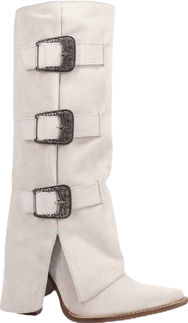 Women's Buckle Bunny Suede Leather Boot