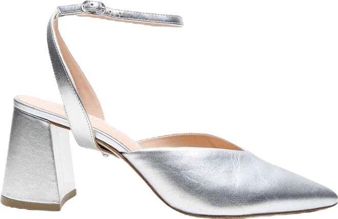 Women's Marilyn Silver Customizable V Mule