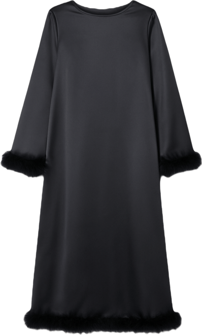 Women's Feather Swing Midi Dress