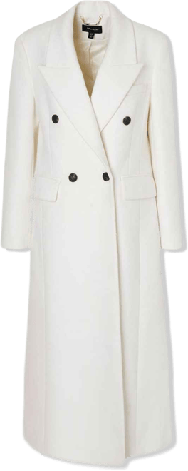 Women's Brushed Wool Double Breasted Maxi Coat