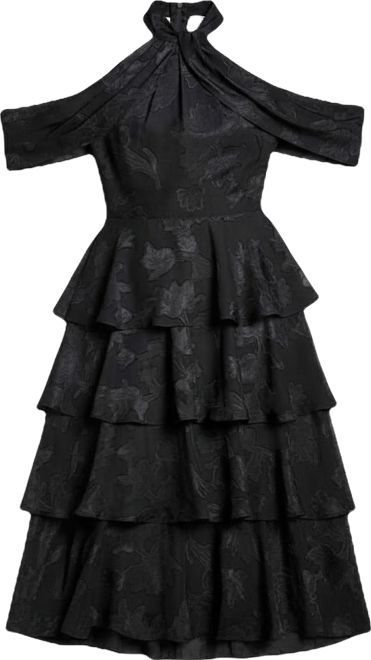 Petite Cold Shoulder Midaxi Dress