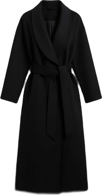 Women's Wrap Tailored Maxi Coat