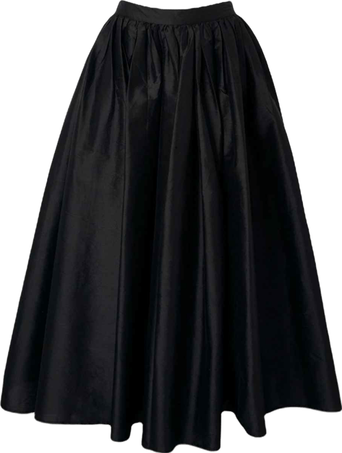 Women's Taffeta Woven Maxi Skirt