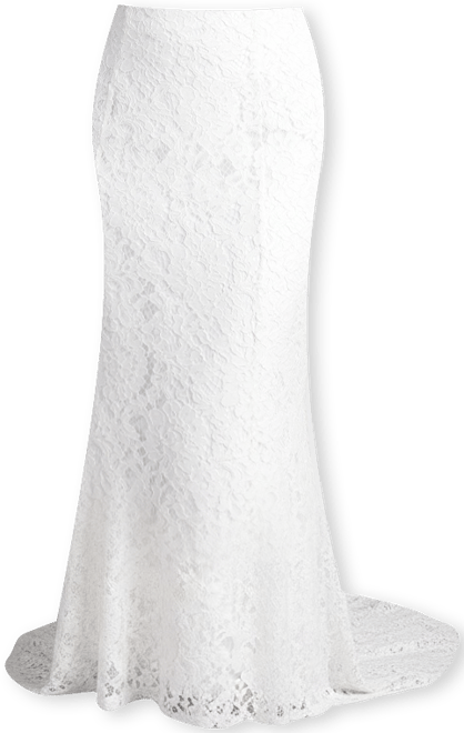 Women's Lace Bridal Maxi Skirt