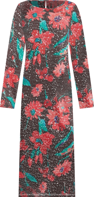 Women's Sequin Column Midi Dress