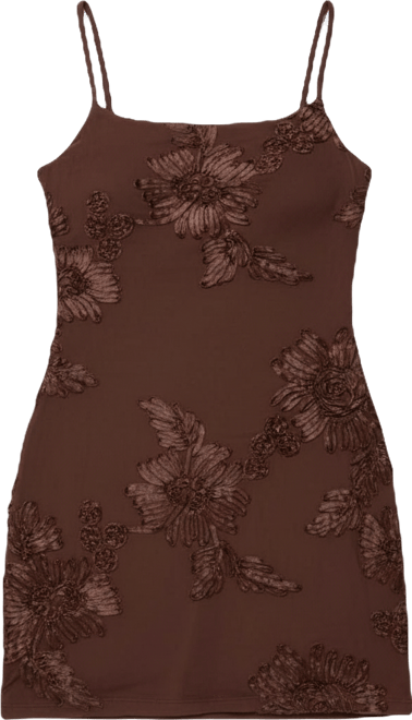 Women's Caya Embroidered Floral Mesh Mini Dress
