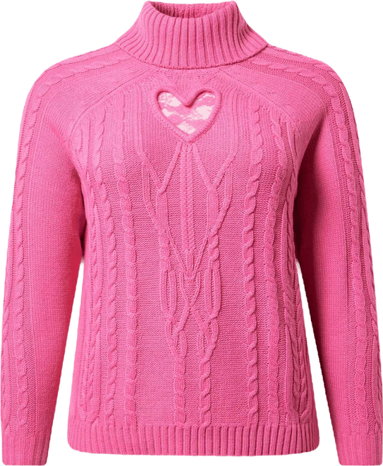 Plus Size - Heart Turtleneck Pullover Sweater - Torrid