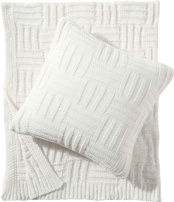 Chain Basket Knit Throw, 60" X 50"