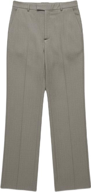 Women's Straight Wool-Blend Suit Pants