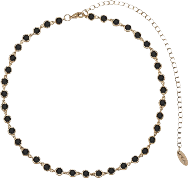 Crystal Disc Link Necklace