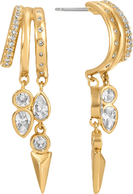 Gold Plated Icon Behavior Earrings