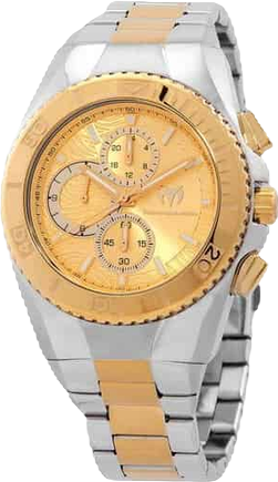 Men's Tm-224024 Manta Quartz Chronograph Gold Dial Watch