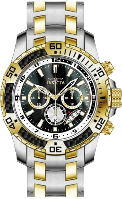 Men's 49852 Pro Diver Quartz VD53 Black Dial Watch