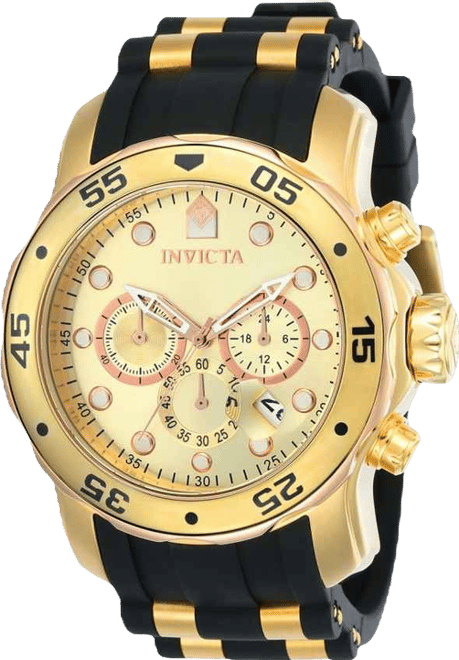 Men's 17884 Pro Diver Quartz Multifunction Gold Dial Watch