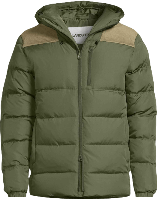 Men's Corduroy Max 600 Down Puffer Hooded Jacket