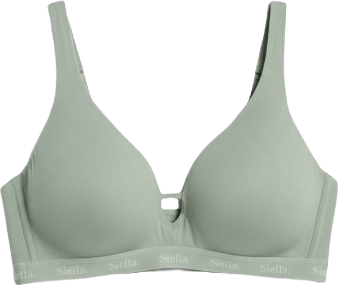 Women's Organic Cotton Plunge Foam Bra
