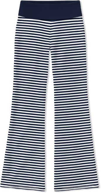 Womens Meggy Striped Fold Over Pants